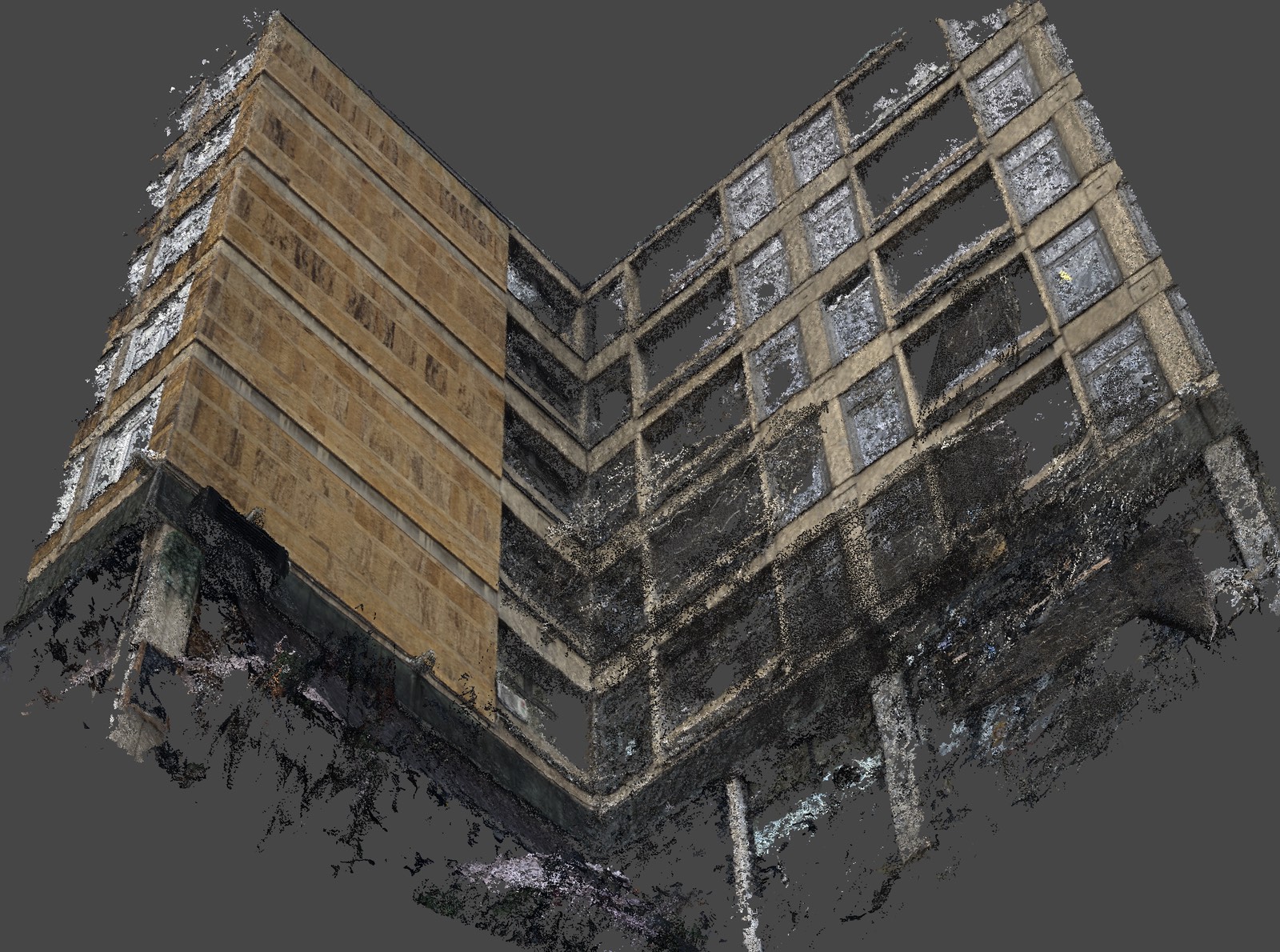 A fragment of a photogrammetric scan of the Faculty of Philosophy.
